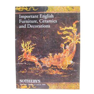 Sothebys Auction Catalog English Furniture Ceramic Art 1999 New York Sale 7363
